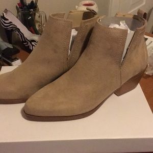 Never worn tan booties